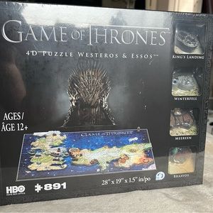 NEW IN BOX GAME OF THRONES 4D PUZZLE